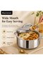 Stainless Steel Insulated Hotpot Casserole 1L, Food Warmer Serving Bowl with Lid for Small Servings, (1000 ML) Madina - 5
