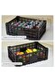 Foldable Storage Box 52L – Sturdy plastic, stackable, reinforced walls – Versatile storage for office, kitchen & garage – Pack of 1, green - 4