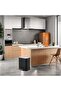 Trash Can with Lid, 5.3 gal Step Open Garbage Can, Stainless Steel Waste Bin with Removable Inner Bucket, Rectangular, for Kitchen Bathroom, Office, Living Room (20 L, Black) - 2