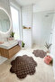 Bubble Papatya Bath Mat Set of 2 Fluffy Soft Plush Non-Slip Base Washable Decorative Bath Rug Mat - 2