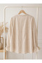 Gingham Lace Pintuck Blouse Loose Fit, Free size (Fits up to size large) - 3