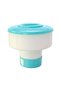 , Adjustable Control Ring Floating Chemical Dispenser Without Installation - White/Blue, 17.8cm