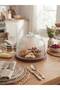 Round Wooden Stand Cake Pan and Presentation Stand Natural Wood 23 cm - 2