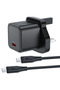 شاحن حائط A123 P5 GaN PD20W مع كابل USB-C إلى USB-C - قابس بريطاني - 5