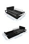 Expandable Stainless Dish Rack Retractable Plate Washing Drying Rack With Utensil Holder A - 5
