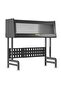 Space-Saving Dish Rack with Drainer Shelf and Cover Kitchen Counter Organizer Black
