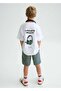 Boy's Combed Cotton Shorts T-Shirt Set Green