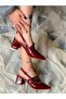 Mi̇a Bordo Patent Leather 5 cm Heeled Strappy Sandals - 5