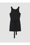 Gencc Quality Linen Blend Women's Shorts Jumpsuit with Belted Waist - 5