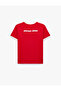 Cotton Ribbed Crew Neck Short Sleeve T-Shirt with Back Print - 6