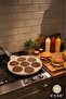Granite Cast Iron Hamburger Pan 26 cm - 4