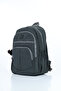 Vital Series Gray Crinkle Fabric Water-Resistant Plush Daily Stylish School and Travel Backpack with Keychain - 3
