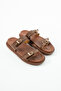 Women's Thin Double Buckle Thick Sole Stylish Summer Casual Slippers