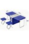 28L two-chair plastic incubator with desk and chair Multi-function picnic table with cooling incubator | Blue - 2