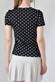 Women's Micro Digital Gathered Detailed Asymmetrical Collar Blouse - 8