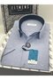Classic Short Sleeve Linen Cotton Gift Boxed Men's Shirt Fs-003624 - Navy Blue - 3