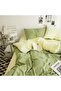 Duvet Cover Set King Size 4 Pcs, Soft Washed Cotton Bedding Set - Matcha Orange - 6