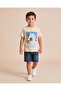 Boys Beige Zoo Town Print T-Shirt - 4