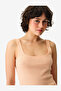 Women Morning Time Sleeveless Shorts Salmon Set - 4