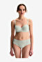Women Lotus Pointel Light Green Strapless Wired Bra