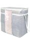 Albemo Windowed Clothes Quilt Pillow Storage Bag Gray Striped 888483 - 2