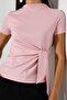 Women's Oysho Side Tie Detailed Short Sleeve Blouse - 2