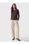 Lcw Everyday Brown Crew Neck Women's Bodysuit - 2