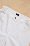 Women's White Plus Size High Waist Elastic Sides Top Pockets Side Slits Lycra High Stretch Denim Capri Pants - 3