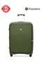 1 Piece Polypropylene Hard-side Luggage Set with TSA Lock | Lightweight Spinner Suitcases with 360° Wheels | Durable Trolley Bags for Secure Travel (28" Large) 9891-GREEN