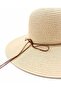 Women's Wide Brim Straw Beach Hat with Shell Detail – Summer Hat - 5