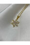 Stone-Encrusted Snowflake Steel Necklace - Zirconia Snowflake Necklace