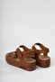 2001 Brown Velcro Heeled Sandals - 3