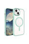 iPhone 15 Case Magsafe Transparent Back Face Camera Raised Silicone Senk - 2