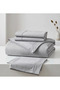 Premium 100% Cotton Satin Double 6-Piece Duvet Cover Set (with Sheets) - 5