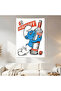 Smurf Parody Wall Covering Wall Tapestry First Quality Satin Fabric Poster - 2