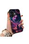 حافظة هاتف متوافقة مع iPhone 17 مصنوعة من السيليكون ذات حافة صلبة وخلفية صلبة بنمط كوكبي