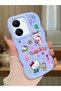 Vivo Y36 5g Compatible Case Camera Protector Blue Silicone Couple Phone Case Kitty Pattern