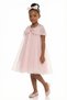 Girl's Evening Dress Pearl Embellished Chiffon Cape Dress and Headband Set - Birthday, Party, Wedding, Graduation (3, 4, 5, 6, 7 Years) 36377Pr - 3