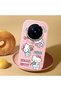 Vivo X200 Pro Compatible Case Camera Protector Pink Silicone Couple Phone Case Kitty Pattern - 2