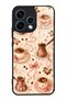 Oppo Reno 15 Glossy Phone Case with Blush Coffee Bow Design