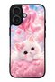 iPhone 17 Cupid Cloud Kitty Design Glossy Phone Case
