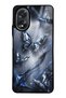 Oppo A38 Midnight Chrome Butterfly Design Glossy Phone Case