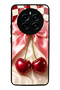 Realme 12 Glossy Phone Case with Cherry Picnic Bow Design