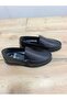Men's Summer Shoes Genuine Inner and Outer Leather Light Sole Laceless and Orthopedic Black Color Flat Sole - 4