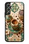 Samsung A54 Glossy Phone Case with Turquoise Ottoman Coffee Design