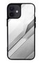 iPhone 12 Mini Silver Titanium Edge Design Glossy Phone Case
