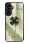 Samsung A56 Lucky Sage Clover Design Glossy Phone Case
