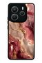 Xiaomi Redmi Note 14 5g Burgundy Gold Marble Design Glossy Phone Case