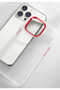 iPhone 13 Case Transparent Back Face Camera Raised Silicone Tkng - 3