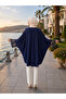 Sleeveless Accessory Detailed Knee-Length Plus Size (40-54) Evening Gown Tunic - 2